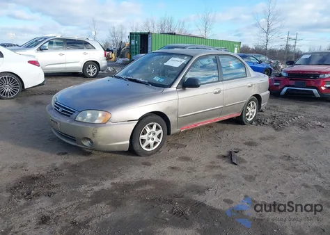2003 Kia Spectra Ls из США, поврежденный, VIN KNAFB121735263980